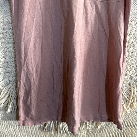 MATE THE LABEL blush pink short sleeve crewneck pocket mini t-shirt dress S - Picture 3 of 12